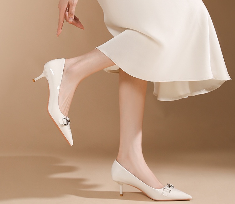 Sexy niche high-heeled shoes fine-root pointed shoes