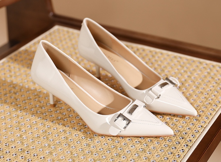 Sexy niche high-heeled shoes fine-root pointed shoes