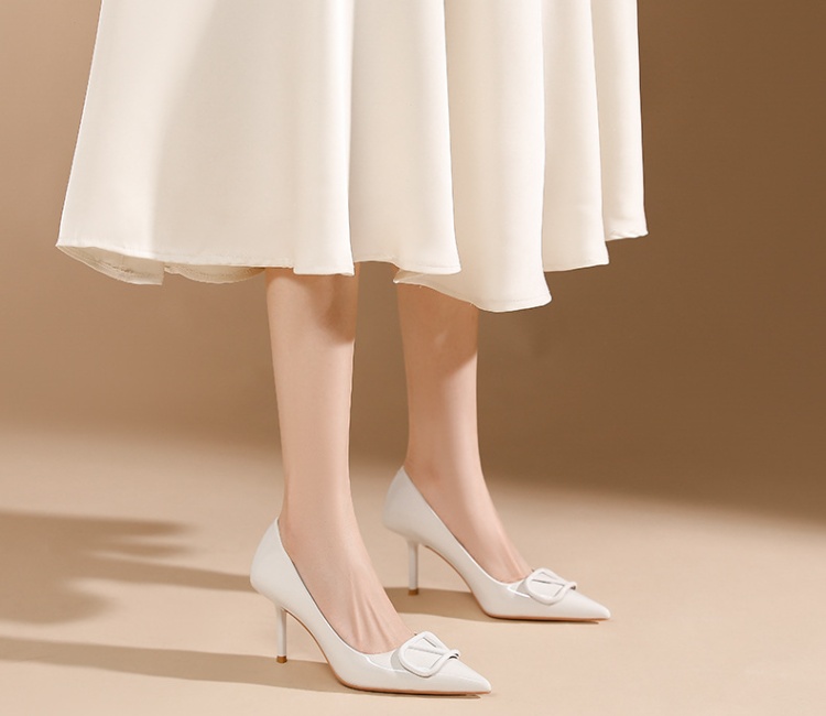 Patent leather shoes high-heeled shoes for women