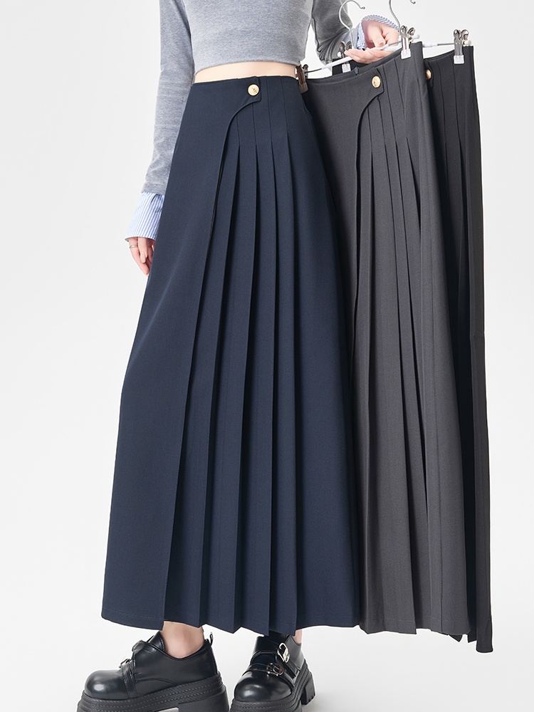 Slim pleated business suit straight skirt for women