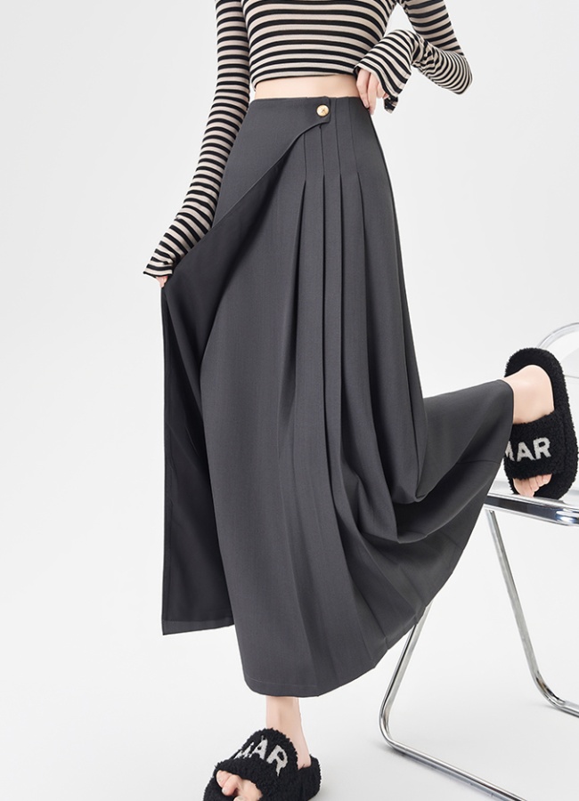 Slim pleated business suit straight skirt for women