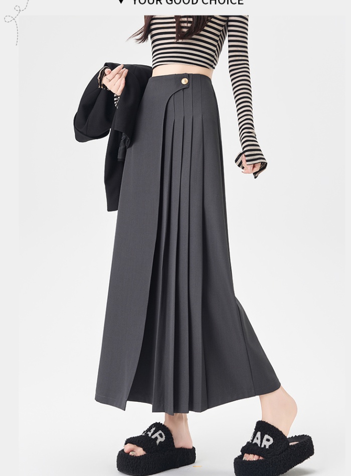 Slim pleated business suit straight skirt for women