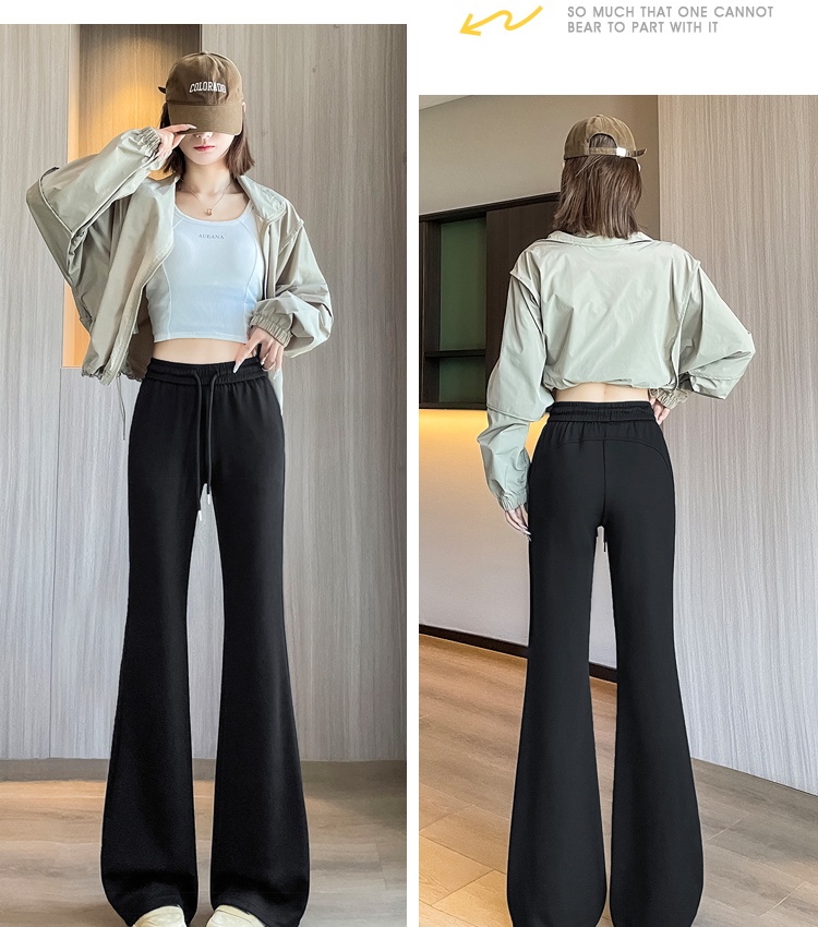 High waist autumn pants sports sweatpants for women