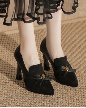 Broadcloth high-heeled shoes shoes for women