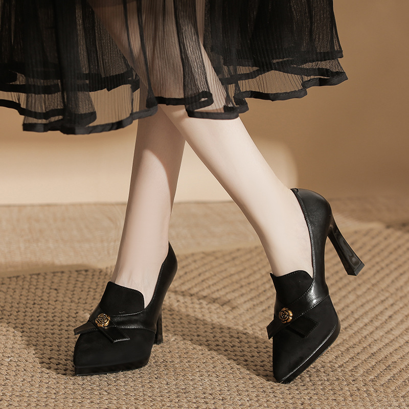 Broadcloth high-heeled shoes shoes for women