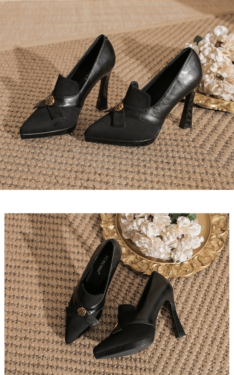 Broadcloth high-heeled shoes shoes for women
