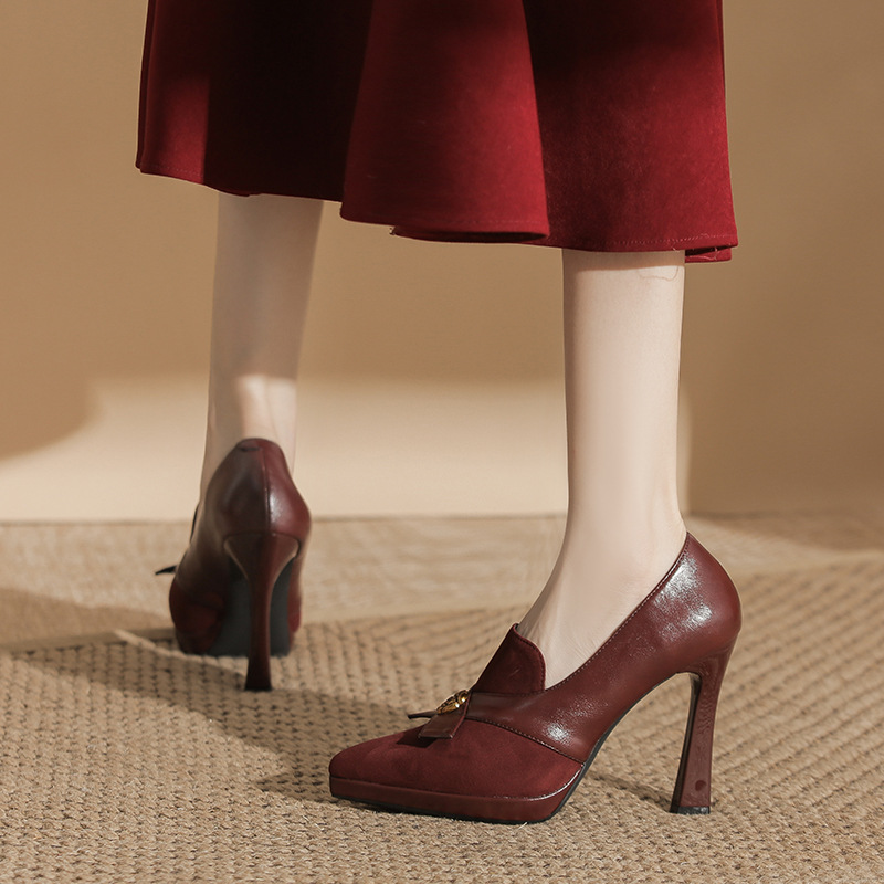 Broadcloth high-heeled shoes shoes for women