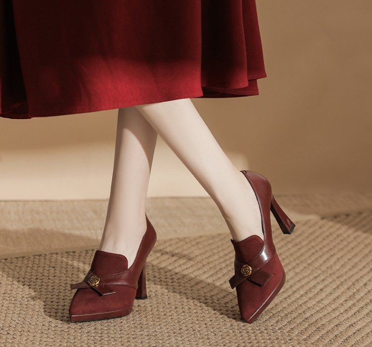 Broadcloth high-heeled shoes shoes for women