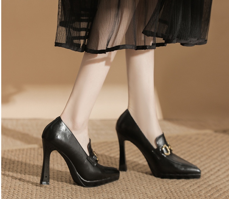 Fine-root high-heeled shoes high-heeled platform for women