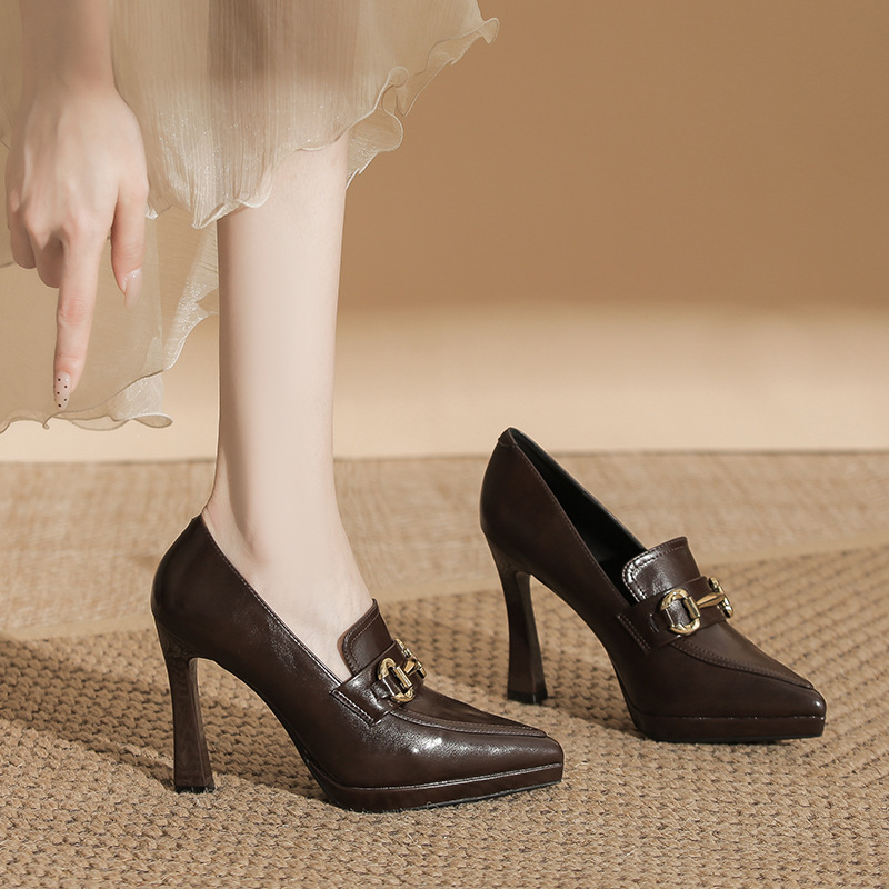 Fine-root high-heeled shoes high-heeled platform for women