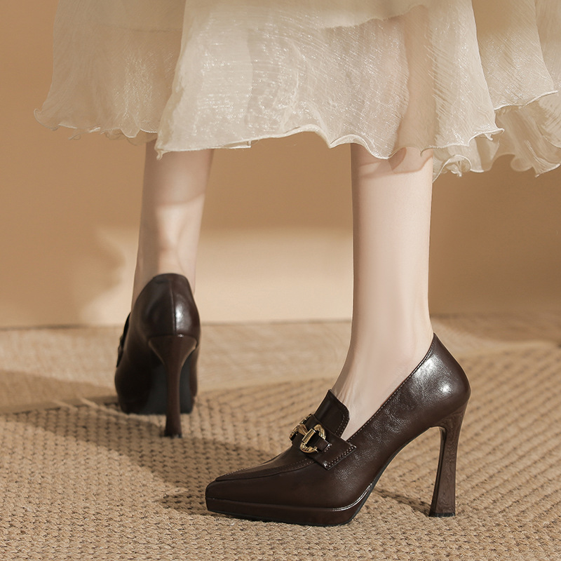 Fine-root high-heeled shoes high-heeled platform for women