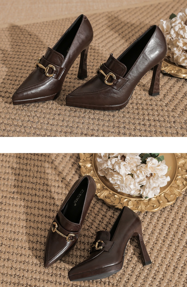 Fine-root high-heeled shoes high-heeled platform for women