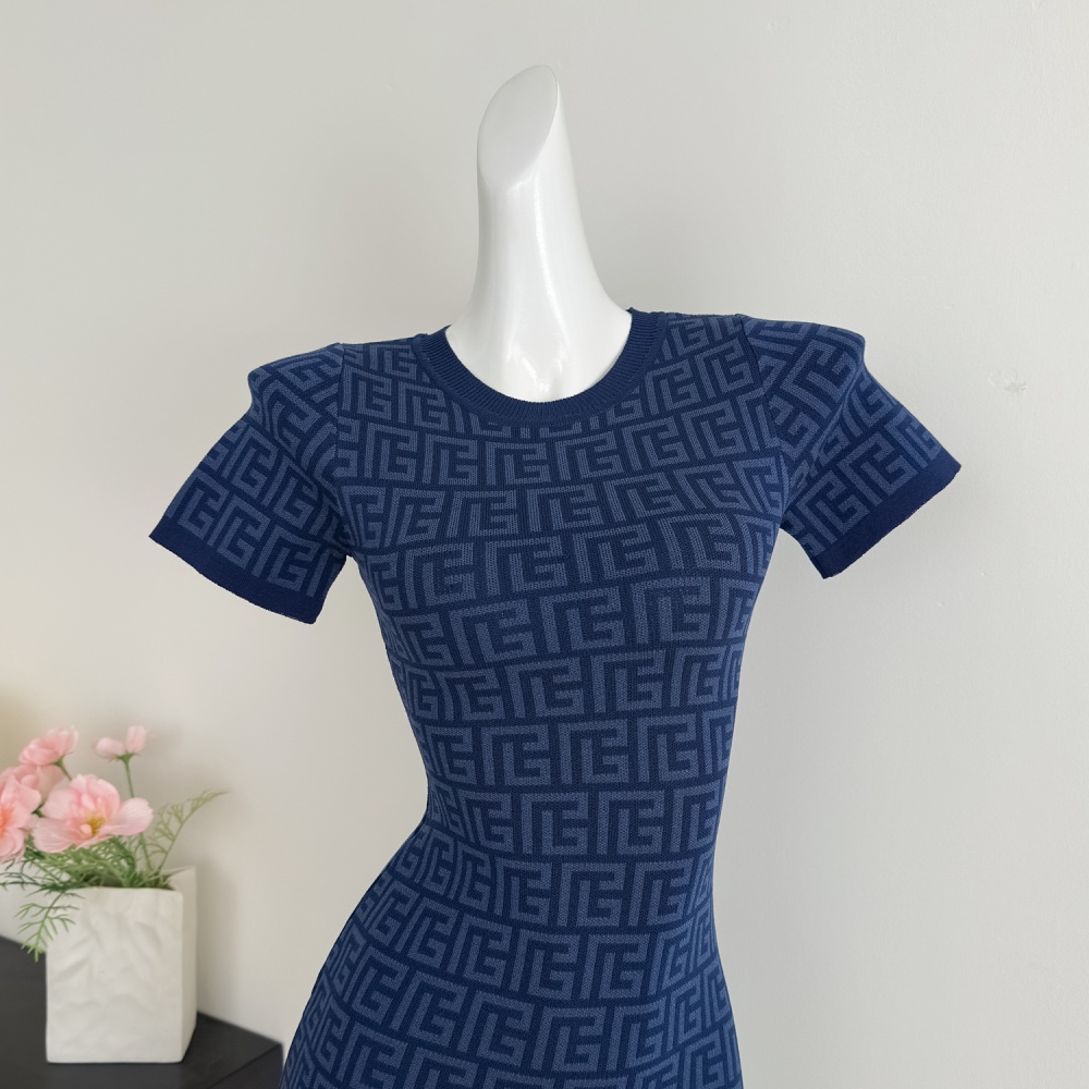 Temperament spicegirl short sleeve dress for women