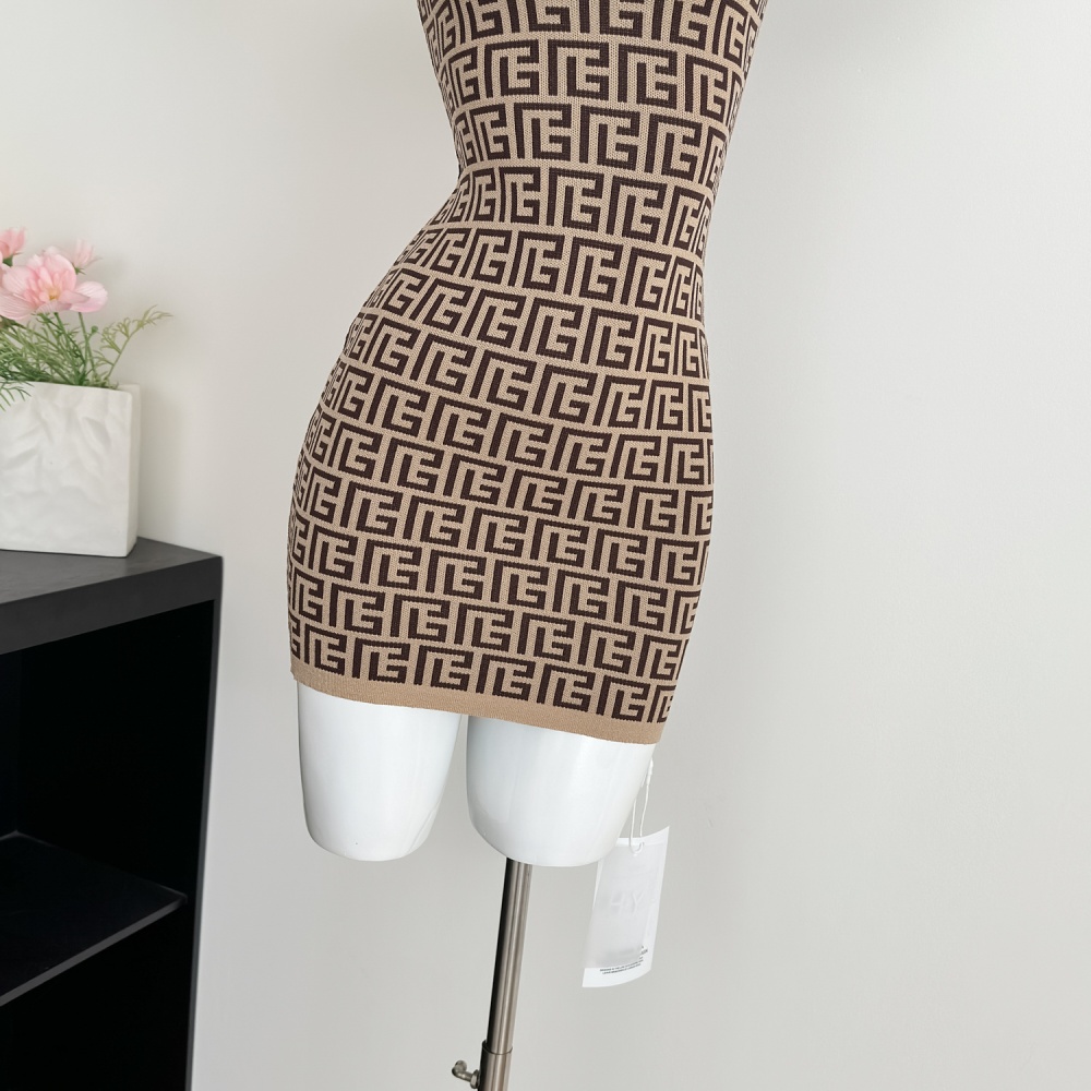 Temperament spicegirl short sleeve dress for women
