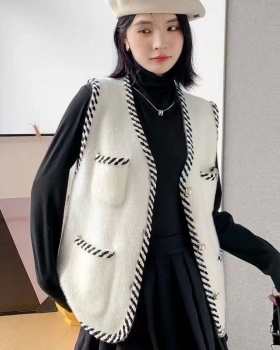 Chanelstyle sweater autumn and winter cardigan for women