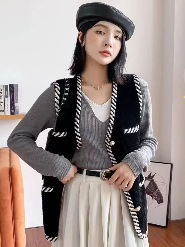Chanelstyle sweater autumn and winter cardigan for women