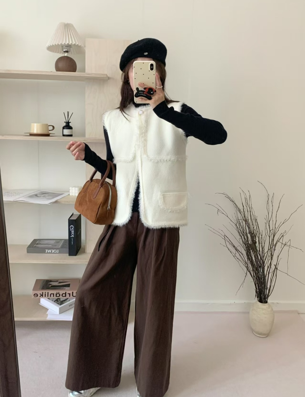 Ladies knitted coat outside the ride loose sweater