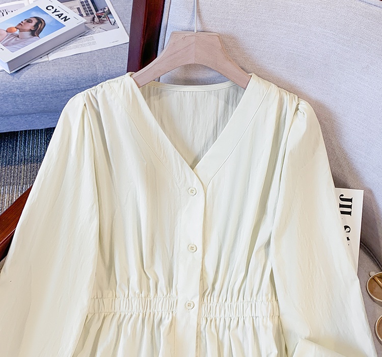 Long sleeve shirt V-neck tops for women