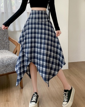 Autumn and winter A-line skirt woolen long skirt