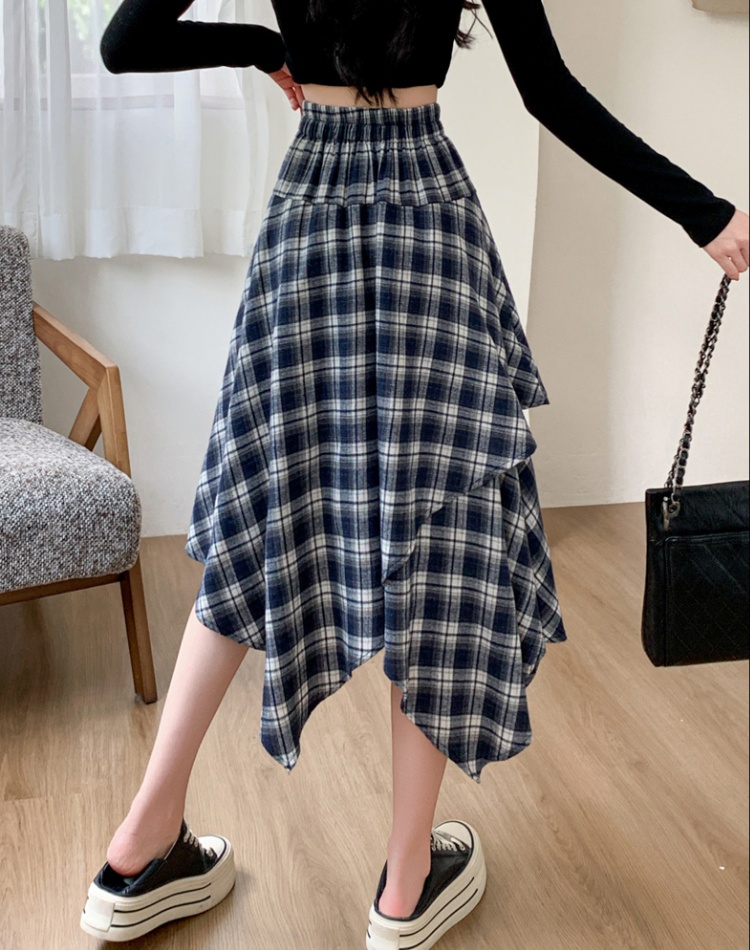 Autumn and winter A-line skirt woolen long skirt