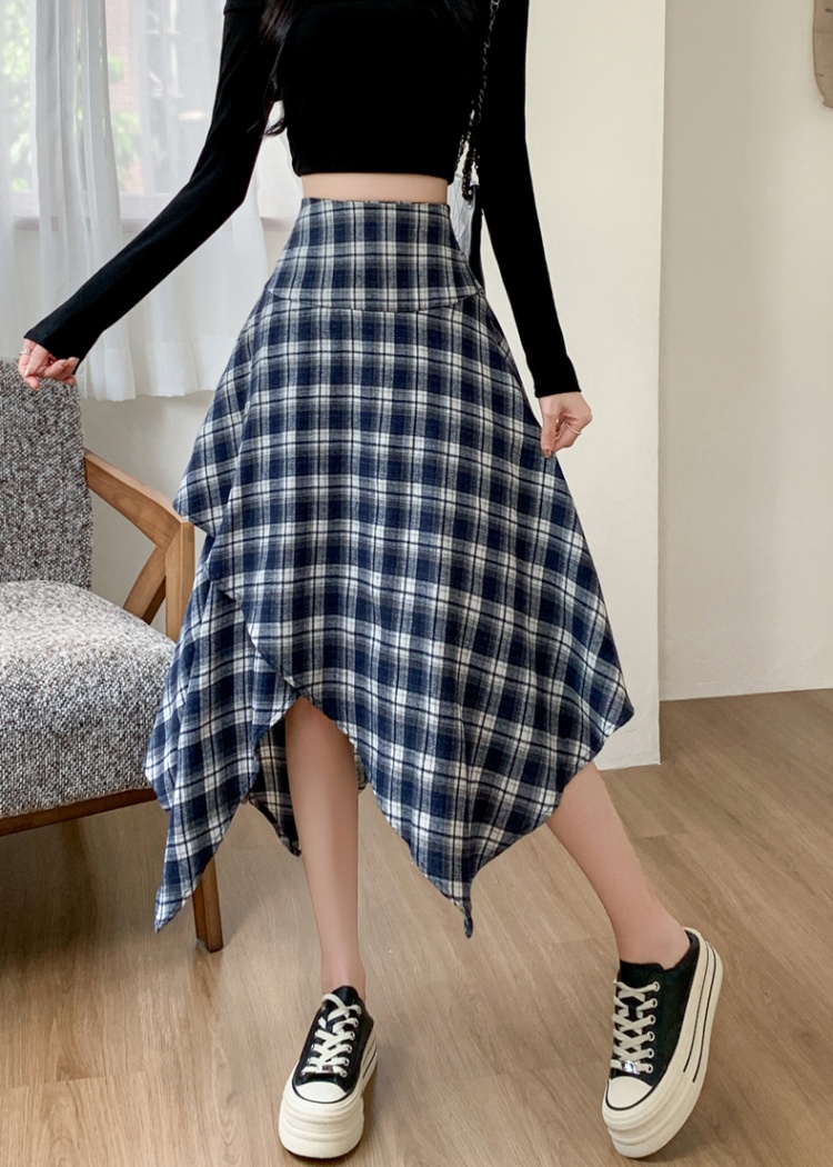 Autumn and winter A-line skirt woolen long skirt