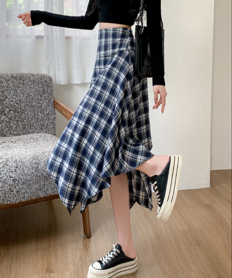 Autumn and winter A-line skirt woolen long skirt