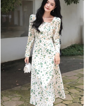 Autumn temperament Korean style slim dress for women