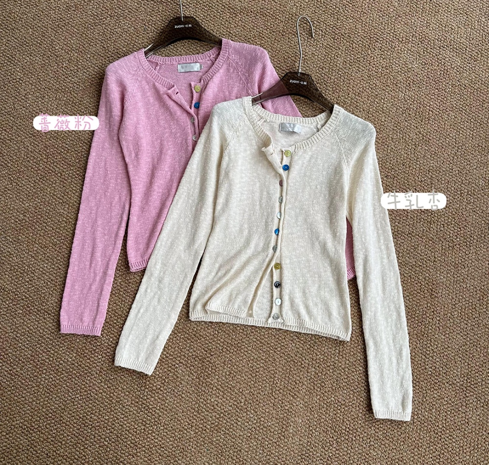 Mixed colors cardigan snowflake sweater for women