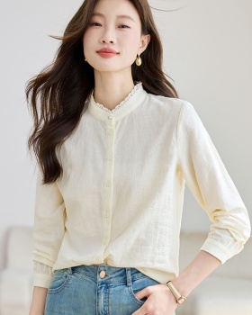 Niche autumn shirt temperament tops for women