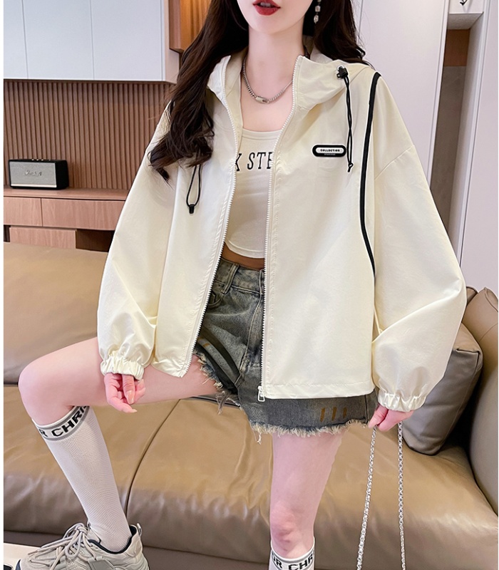 Autumn fashion technical jacket hooded coat for women