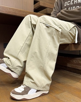 Splice fashion work clothing autumn casual pants for men