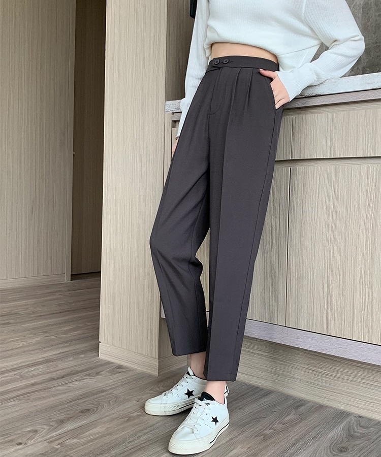 Straight loose suit pants slim harem pants for women