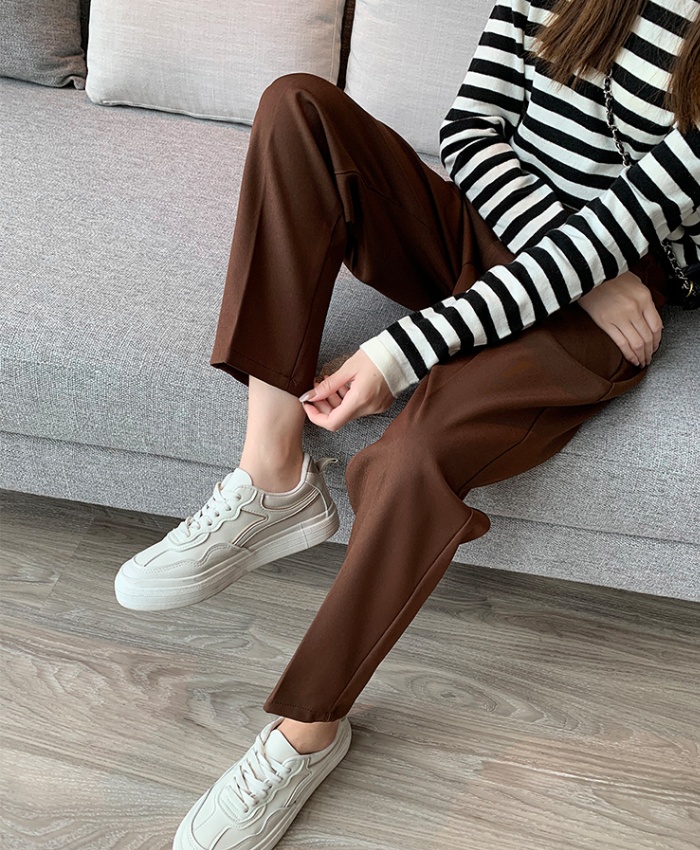 Straight loose suit pants slim harem pants for women