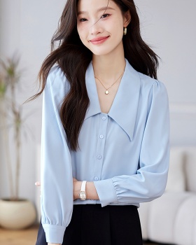 Korean style long sleeve tops autumn shirt for women