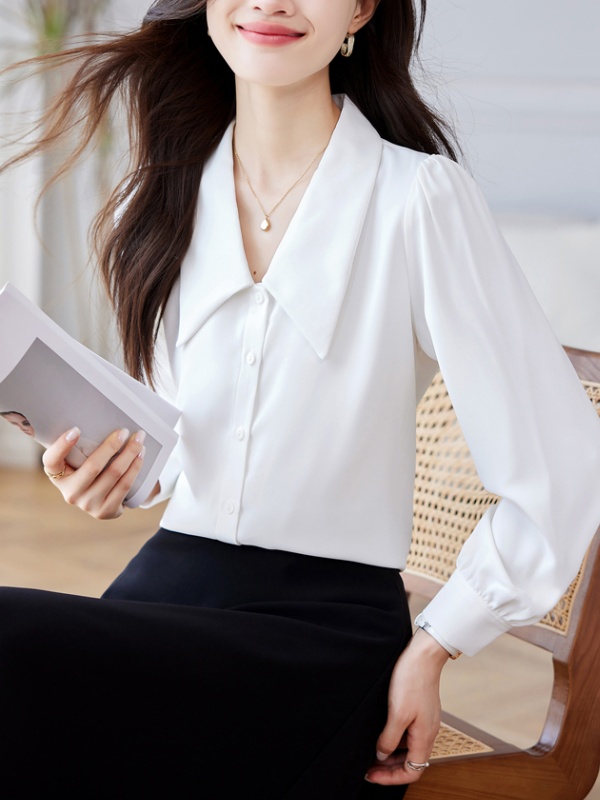 Korean style long sleeve tops autumn shirt for women