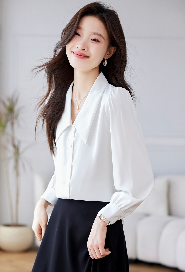 Korean style long sleeve tops autumn shirt for women
