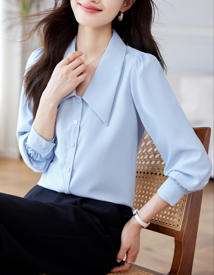 Korean style long sleeve tops autumn shirt for women