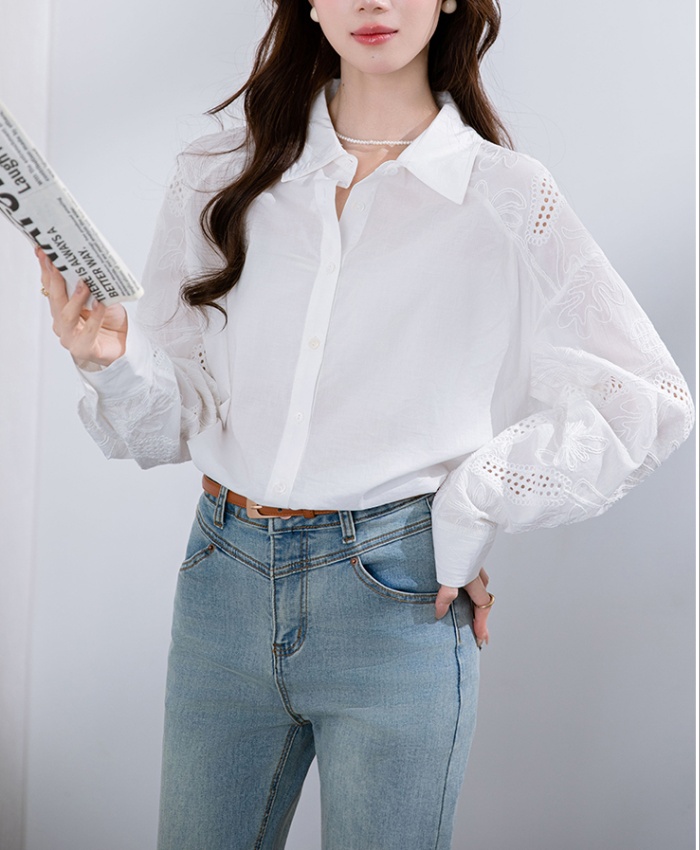 All-match sleeve shirt long sleeve tops for women