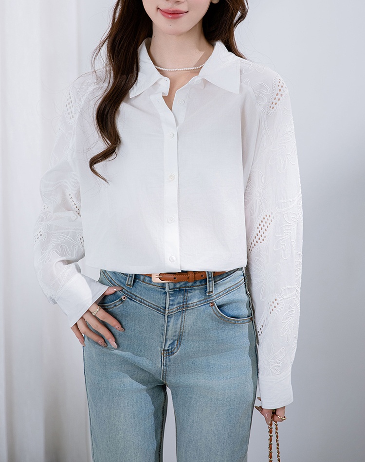 All-match sleeve shirt long sleeve tops for women