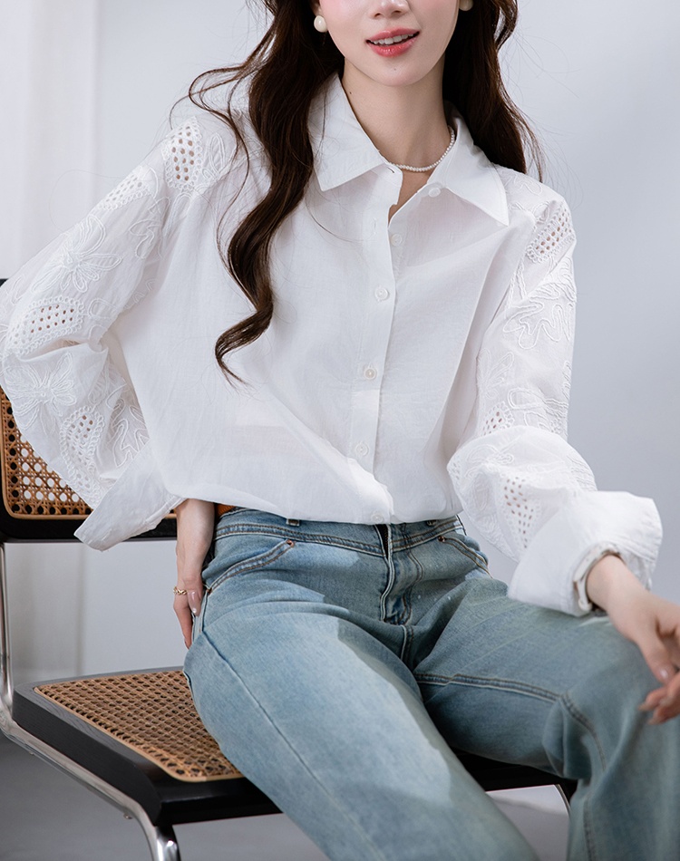 All-match sleeve shirt long sleeve tops for women