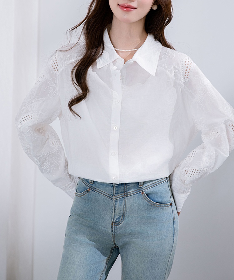 All-match sleeve shirt long sleeve tops for women