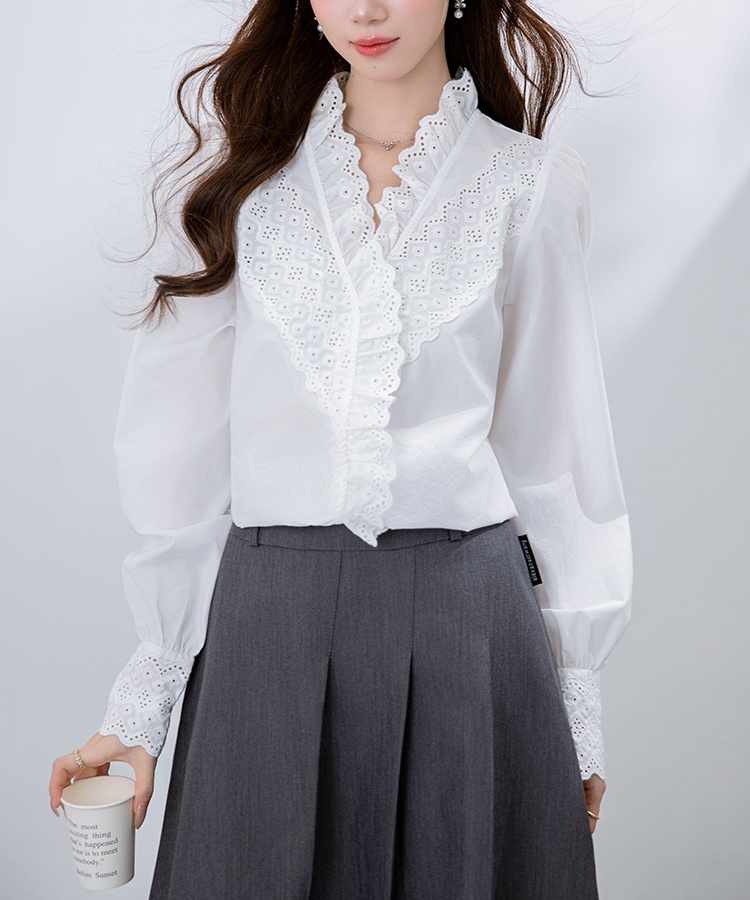 Long sleeve tops all-match shirt