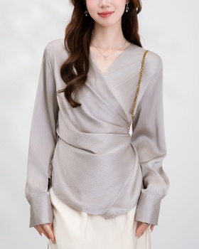 Autumn all-match shirt long sleeve tops for women