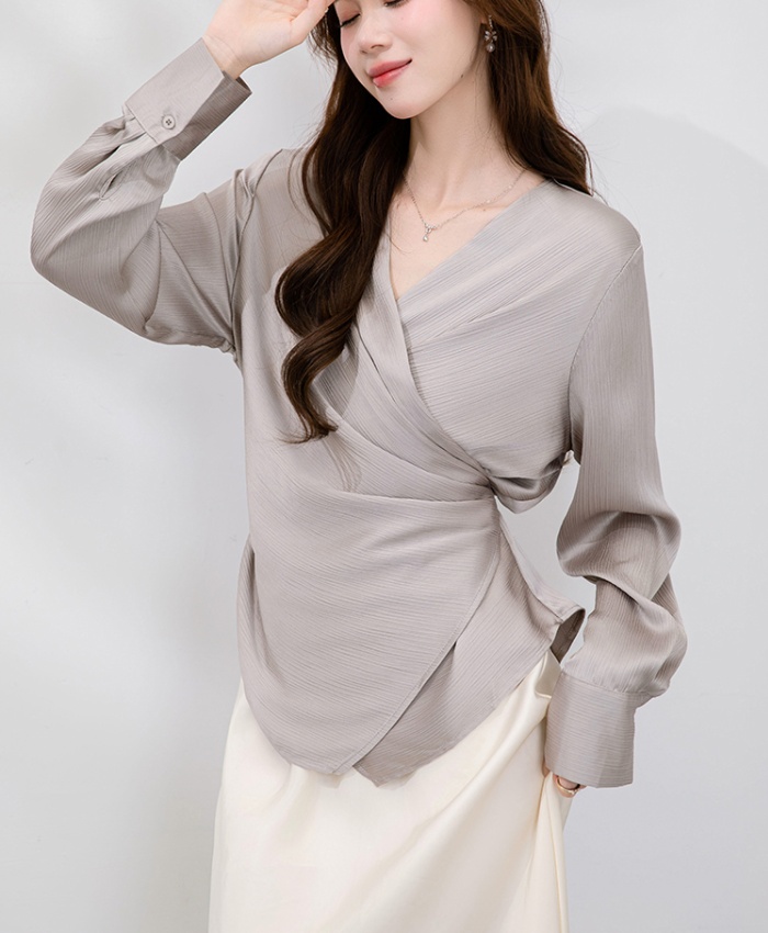 Autumn all-match shirt long sleeve tops for women