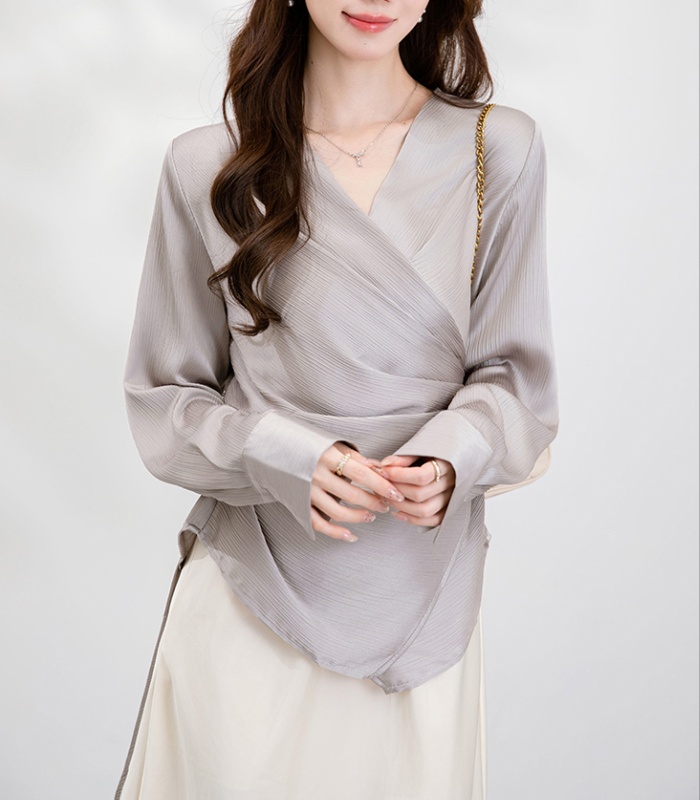 Autumn all-match shirt long sleeve tops for women