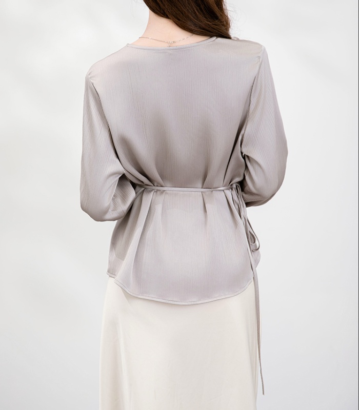 Autumn all-match shirt long sleeve tops for women