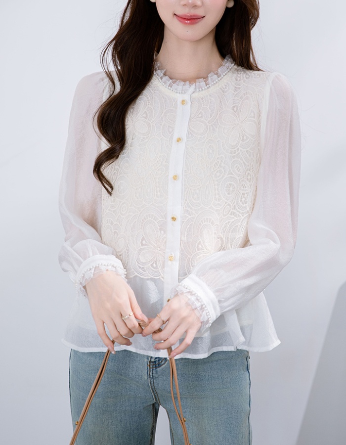 All-match autumn long sleeve shirt for women