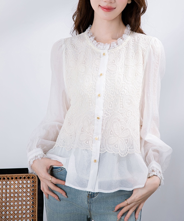 All-match autumn long sleeve shirt for women