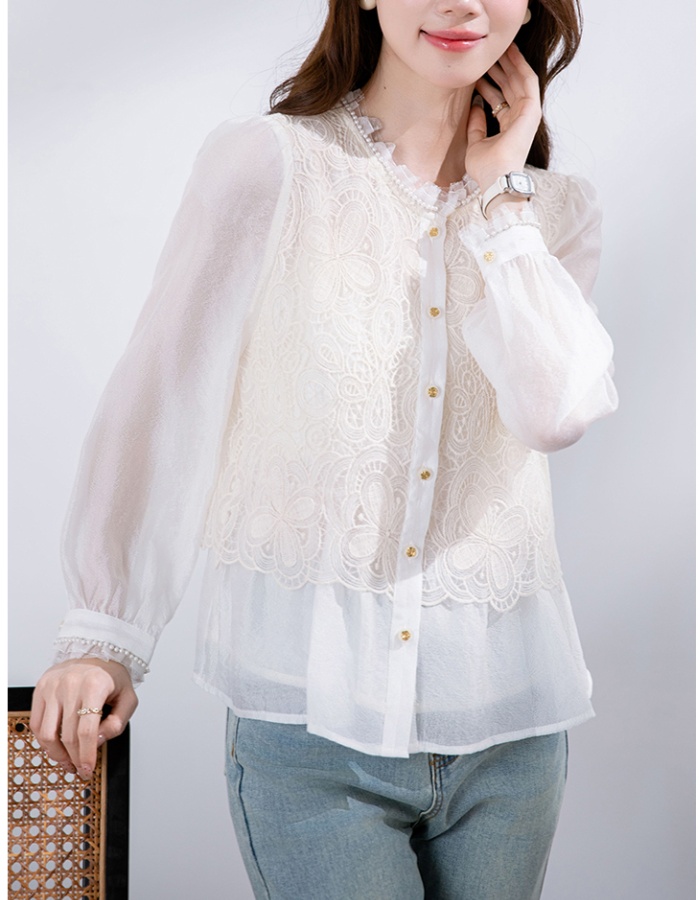 All-match autumn long sleeve shirt for women