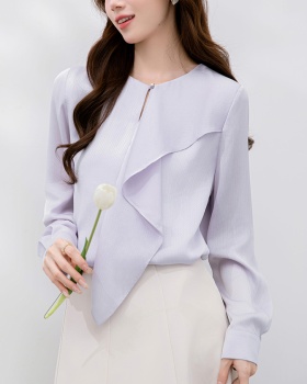 Long sleeve autumn shirt all-match tops for women